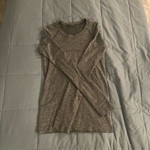 Lulu Swiftly Tech Long Sleeve Grey